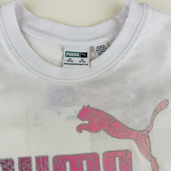 PUMA Girls 4 Piece Set Pink & White - Picture 8 of 13